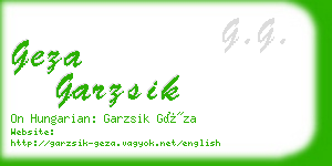 geza garzsik business card